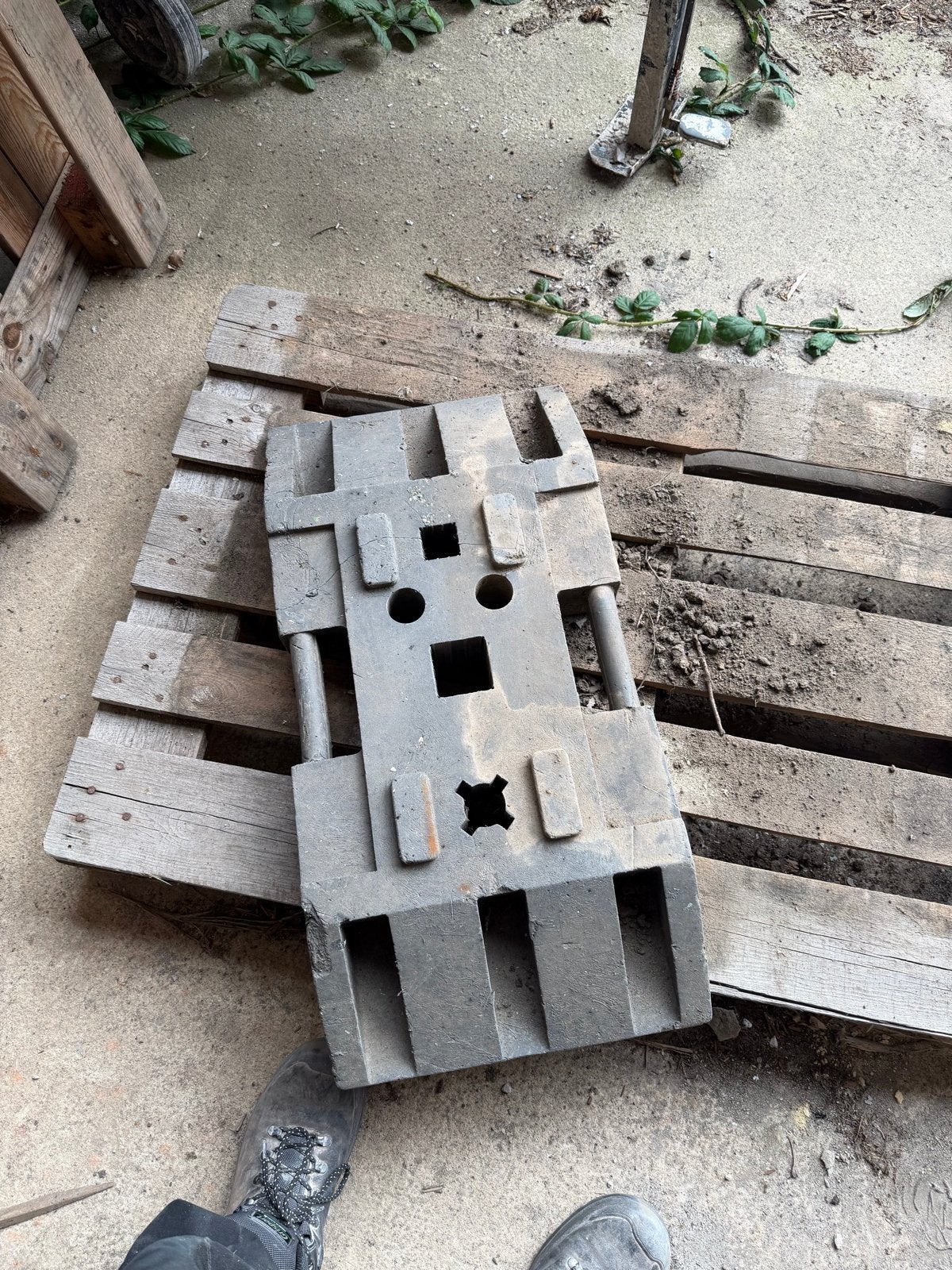 Kunststof voet voor bouwhekken, Tuin en Terras, Ophalen of Verzenden