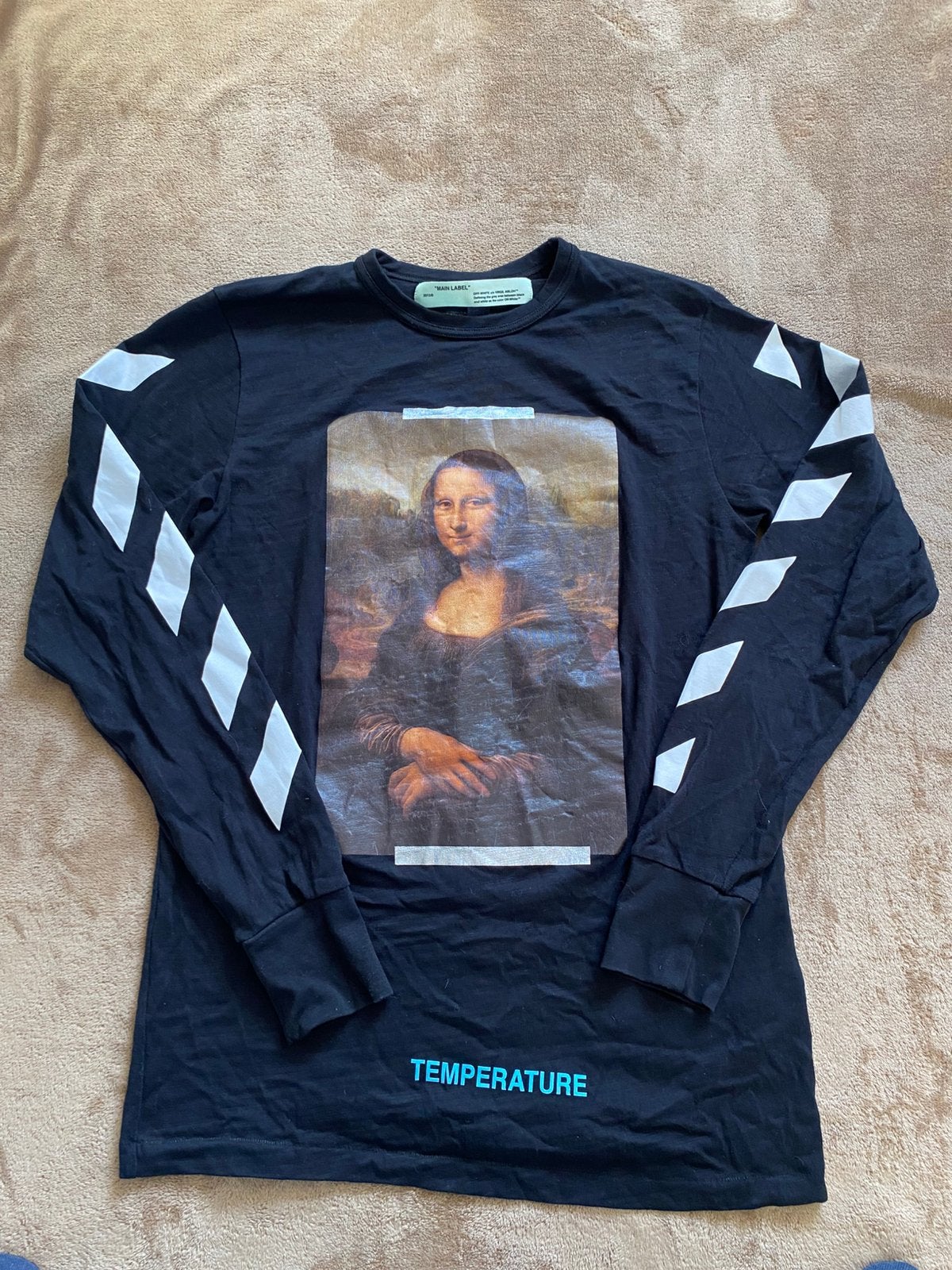 Off-White Mona Lisa Black Longsleeve, Ophalen of Verzenden, Zo goed als nieuw, Maat 52/54 (L), Zwart
