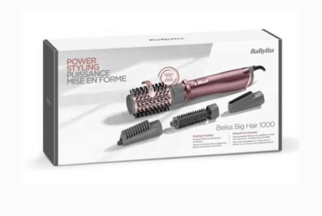 BaByliss Beliss Big Hair Föhnborstel set, Ophalen of Verzenden, Zo goed als nieuw, Föhn of Haardroger