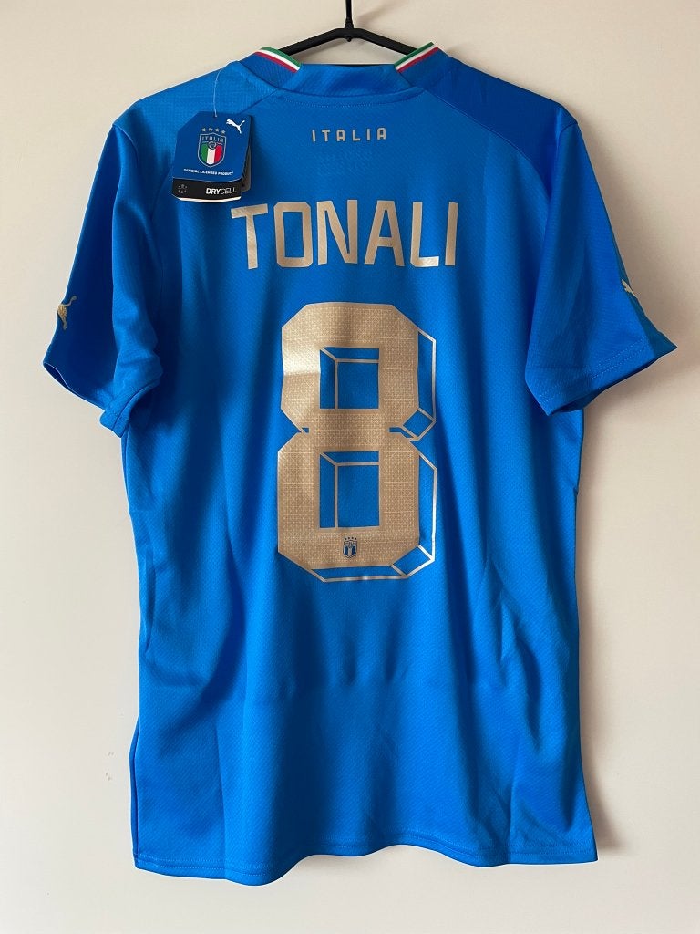 Tonali #8 Italie Puma Voetbalshirt Nieuw Maat S, Puma, Blauw, Nieuw, Ophalen of Verzenden