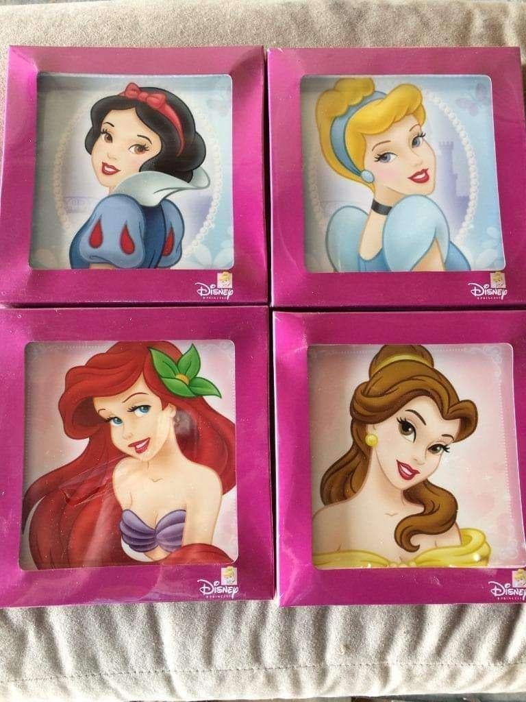 Partij Disney Schilderijen - 4 soorten, Ophalen, Minder dan 50 cm, Nieuw, Schilderij