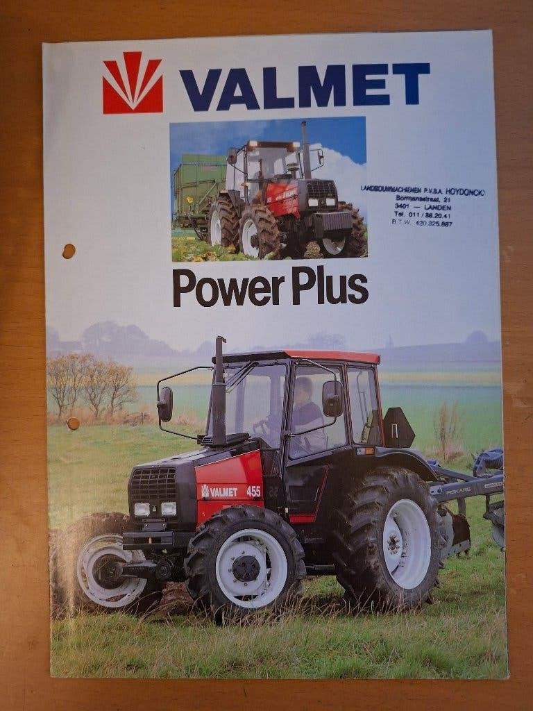 Folder Valmet Power Plus 305, 405, 455,05, 605, 655, 705 805, Ophalen of Verzenden, Gelezen, Tractor en Landbouw