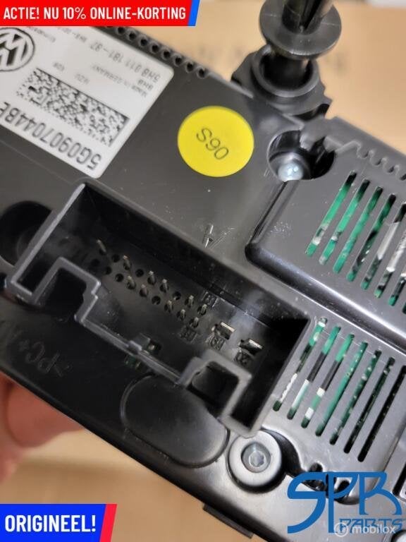 GOLF 7 Climatronic paneel 5G0907044BE CLIMATE CONTROL UNIT, Gebruikt, Volkswagen, Ophalen of Verzenden, Volkswagen