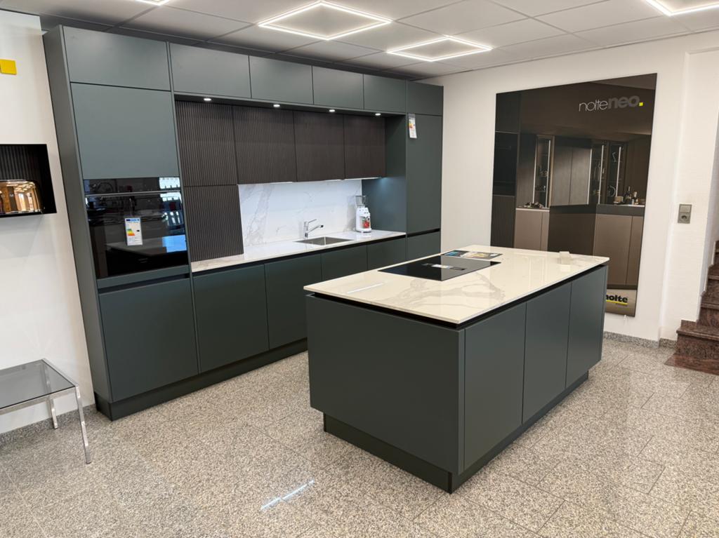 Nolte Showroom Keuken SoftLack Black Green, Ophalen of Verzenden, Nieuw, Overige typen