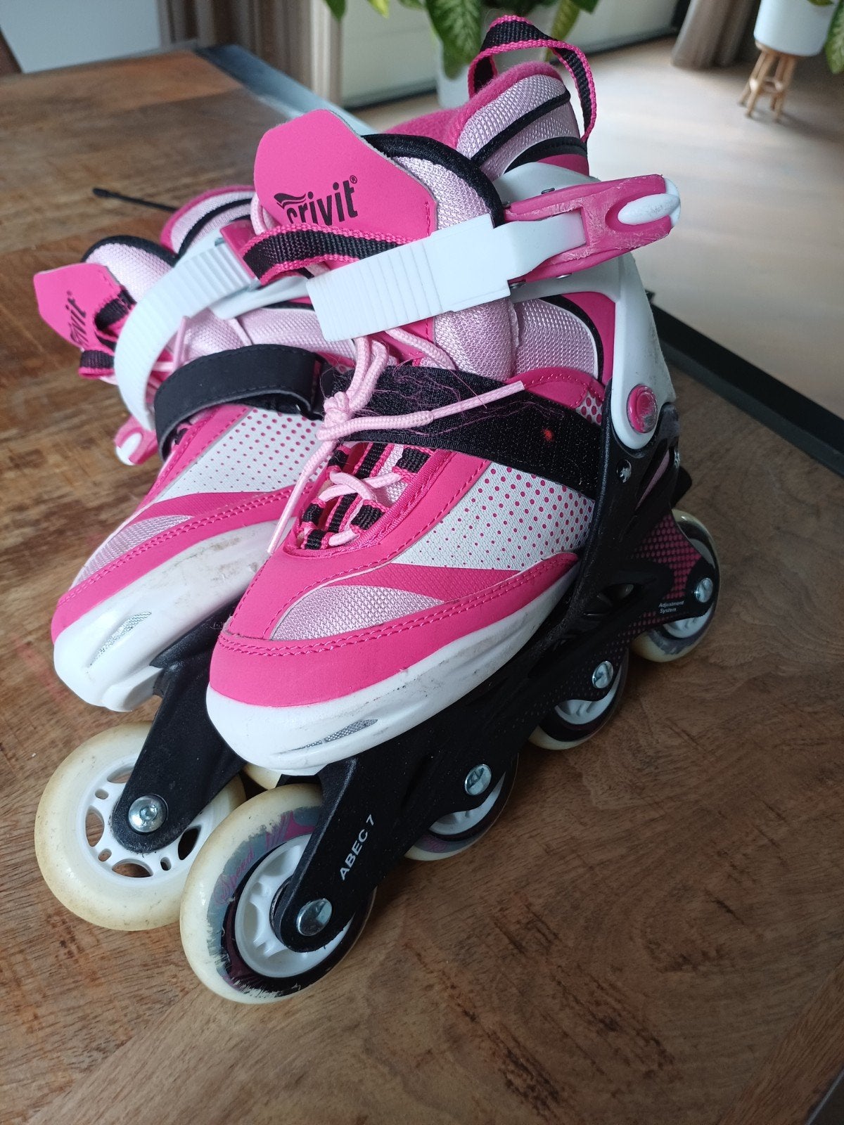 Crivit verstelbare inline skates roze, maat 29-33, Sport en Fitness, Schaatsen, Ophalen, Gebruikt, Overige typen, Overige merken