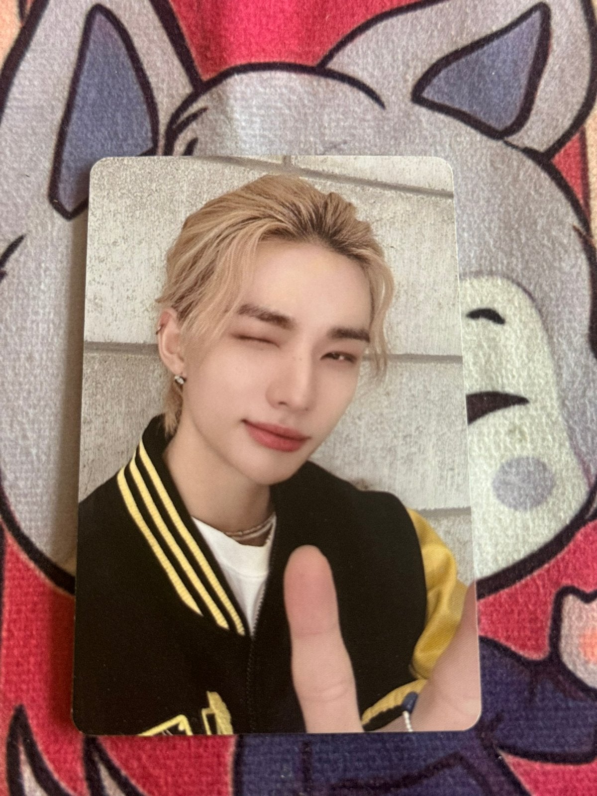 Stray Kids Hyunjin photo card, Ophalen of Verzenden, Zo goed als nieuw, Foto of Kaart