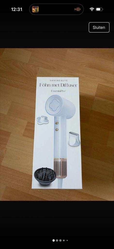 Sansbeauté Fohn EssentiaPro  niet gratis, Hobby en Vrije tijd, Ophalen of Verzenden, Nieuw