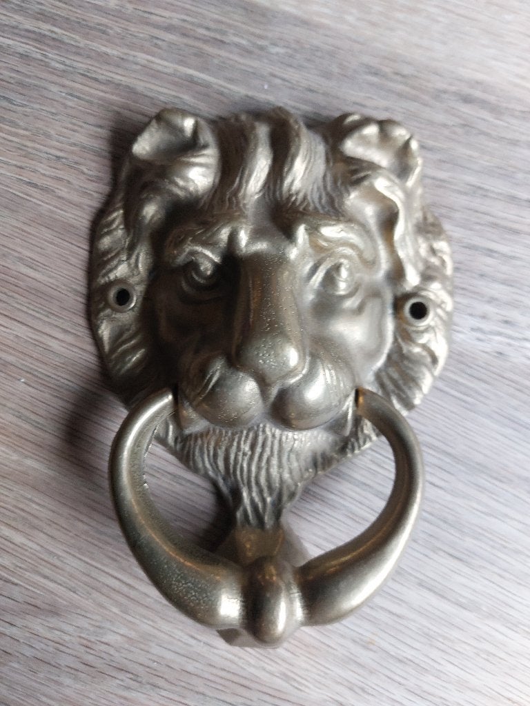 Messing deurklopper., Antiek en Kunst, Ophalen of Verzenden