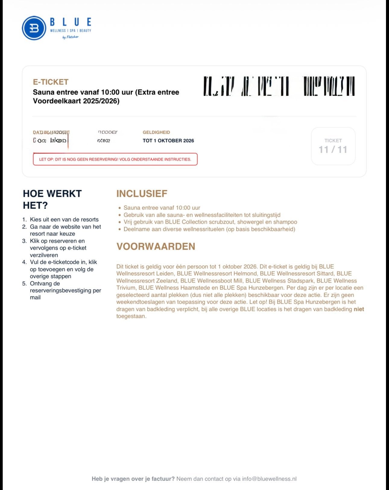 Sauna voucher voor Blue wellness saunas, Ophalen, Nieuw, Fins of Traditioneel, Complete sauna