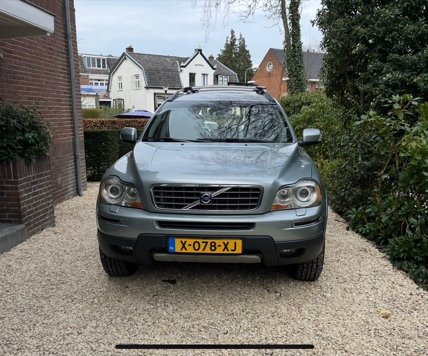 Volvo XC90 2.5 T Geartronic 2009 Grijs, Auto's, Volvo, Zwart, 7 stoelen, 2521 cc, Leder