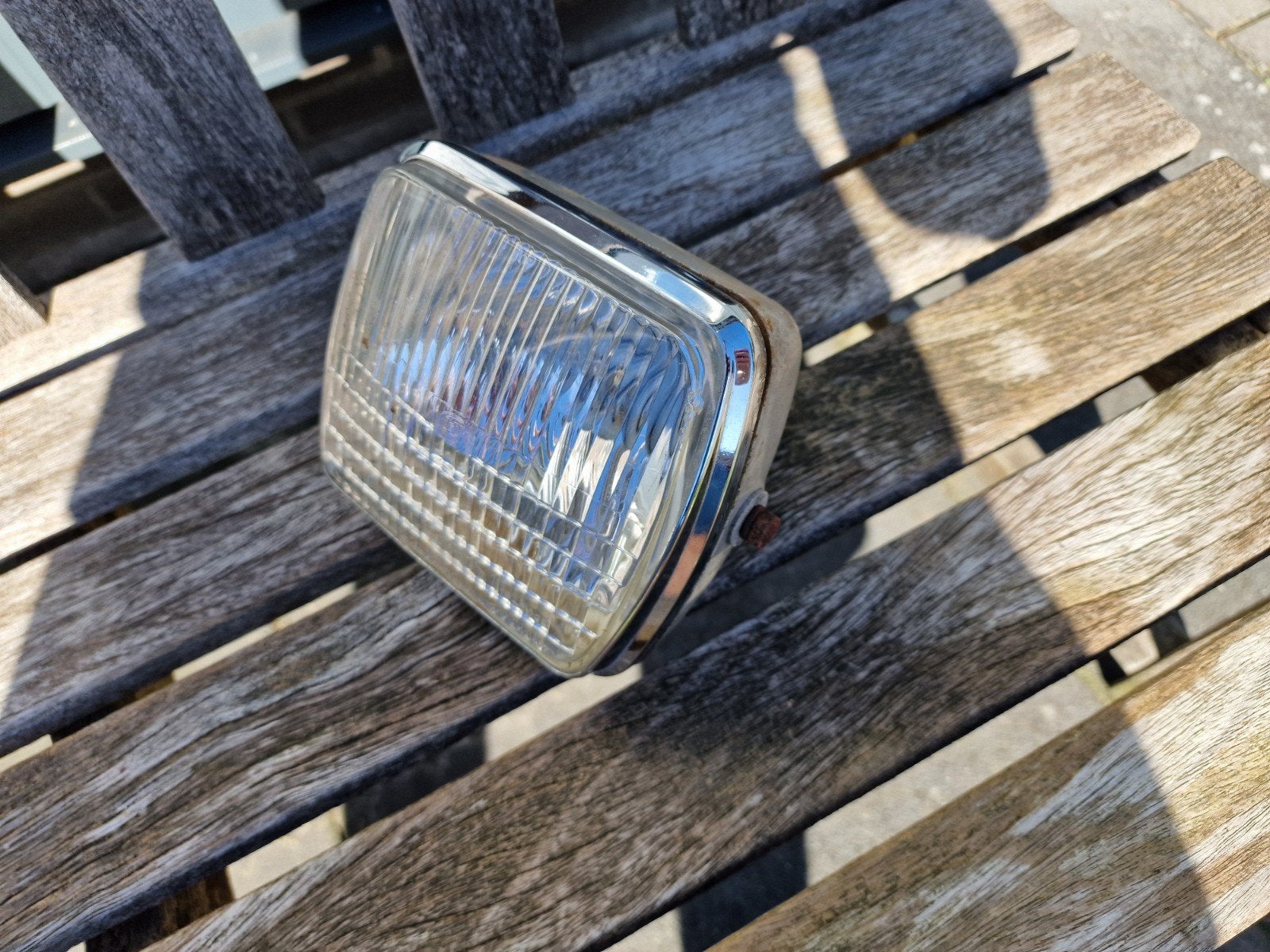 Zündapp GTS KS Vierkante Hella koplamp, mooie staat., Fietsen en Brommers, Ophalen of Verzenden, Zo goed als nieuw, Koplamp