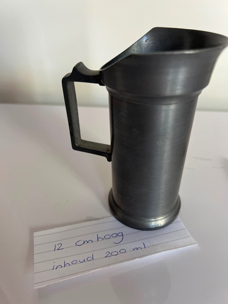 Vintage tinnen maatkan 2 dl / 200 ml – Engelse stijl, Antiek en Kunst, Ophalen