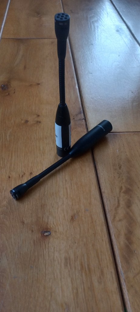 2x Sennheiser MZH3015 zwanenhals 15cm + 2x MH 35 micro kop, Ophalen of Verzenden, Zo goed als nieuw, Overige typen