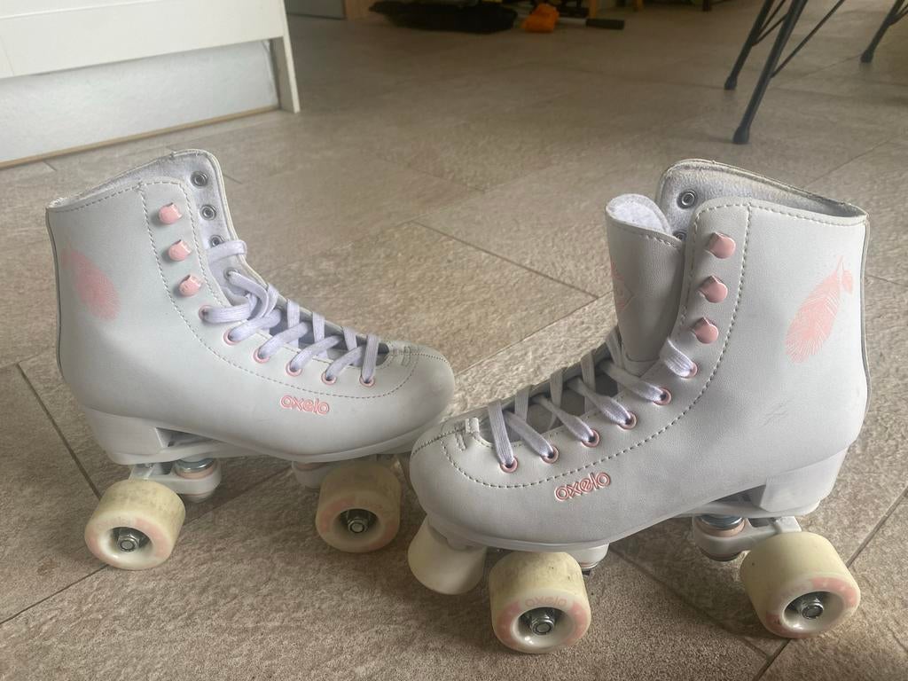Oxelo Quad Skates - Wit met roze details, Overige merken, Gebruikt, Overige typen, Ophalen of Verzenden