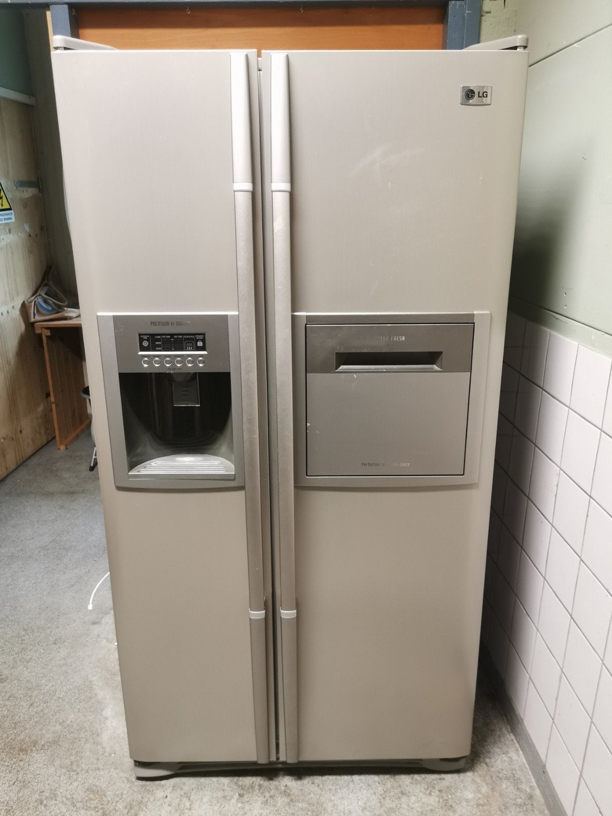 LG Amerikaanse koelkast met een breedte van 90 cm en een hoo