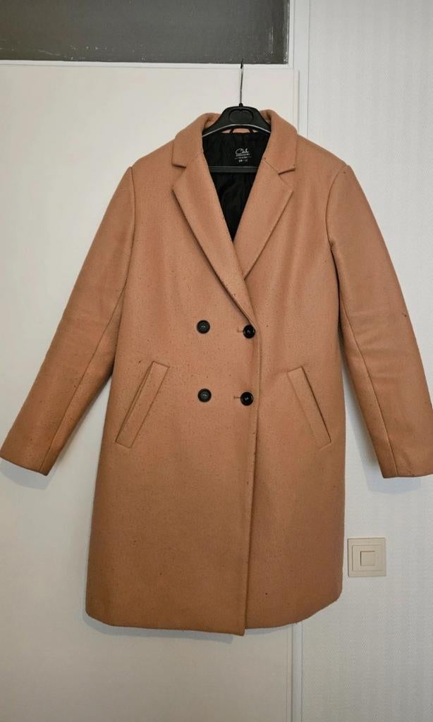 Beige jas, Kleding | Dames, Jassen | Winter, Gedragen, Maat 42/44 (L), Beige, Ophalen of Verzenden