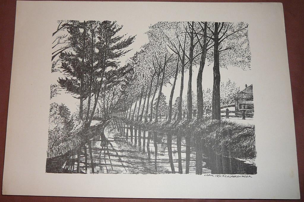 reproduktie tekening 1975, Ophalen of Verzenden