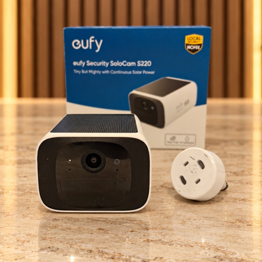 EUFY SoloCam S220 Slimme Buitencamera Zwart - In Nette, Flex Ltd., Zo goed als nieuw, https://flex.com/contact-us, Nobelstraat 10, 5807 GA Oostrum LB, Limburg, Nederland