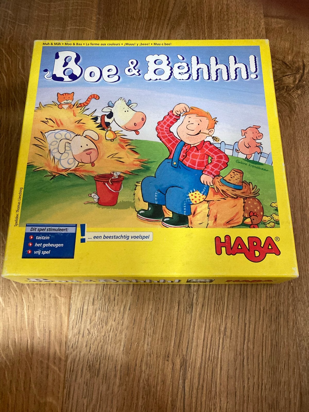 HABA Boe & Bèhhh! Leerzaam Tastspel Zo Goed als Nieuw, Hobby en Vrije tijd, Gezelschapsspellen | Bordspellen, Ophalen of Verzenden