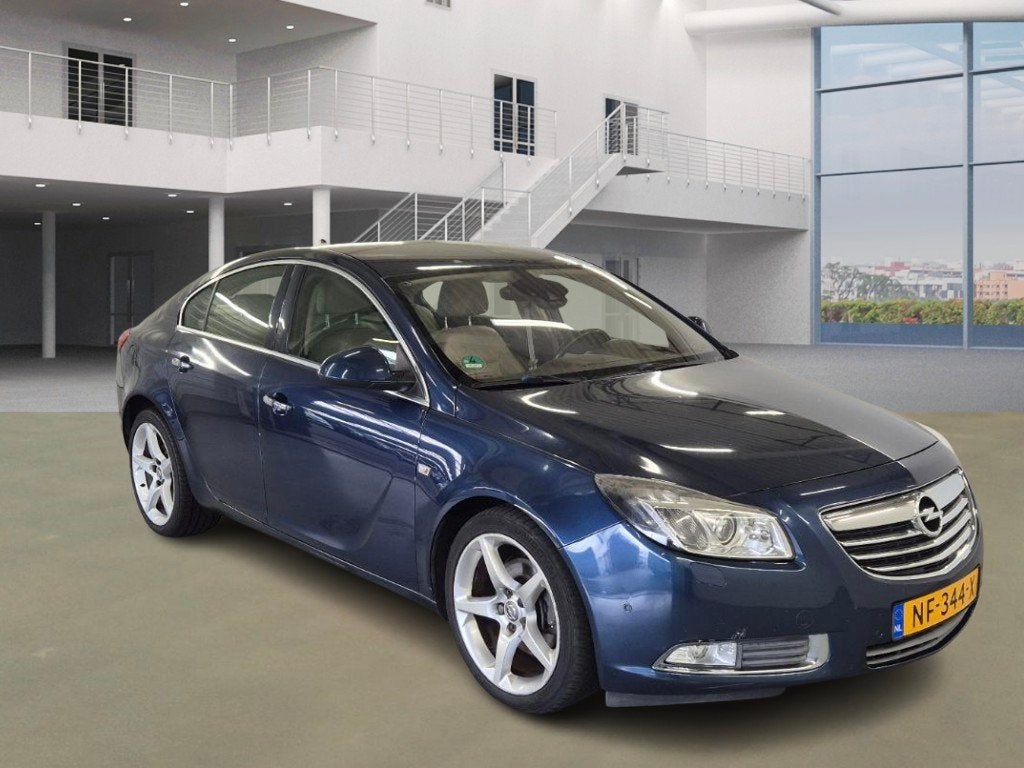 Opel Insignia 2.0 CDTI Cosmo, Auto's, Euro 5, 4 cilinders, Blauw, Leder en Stof