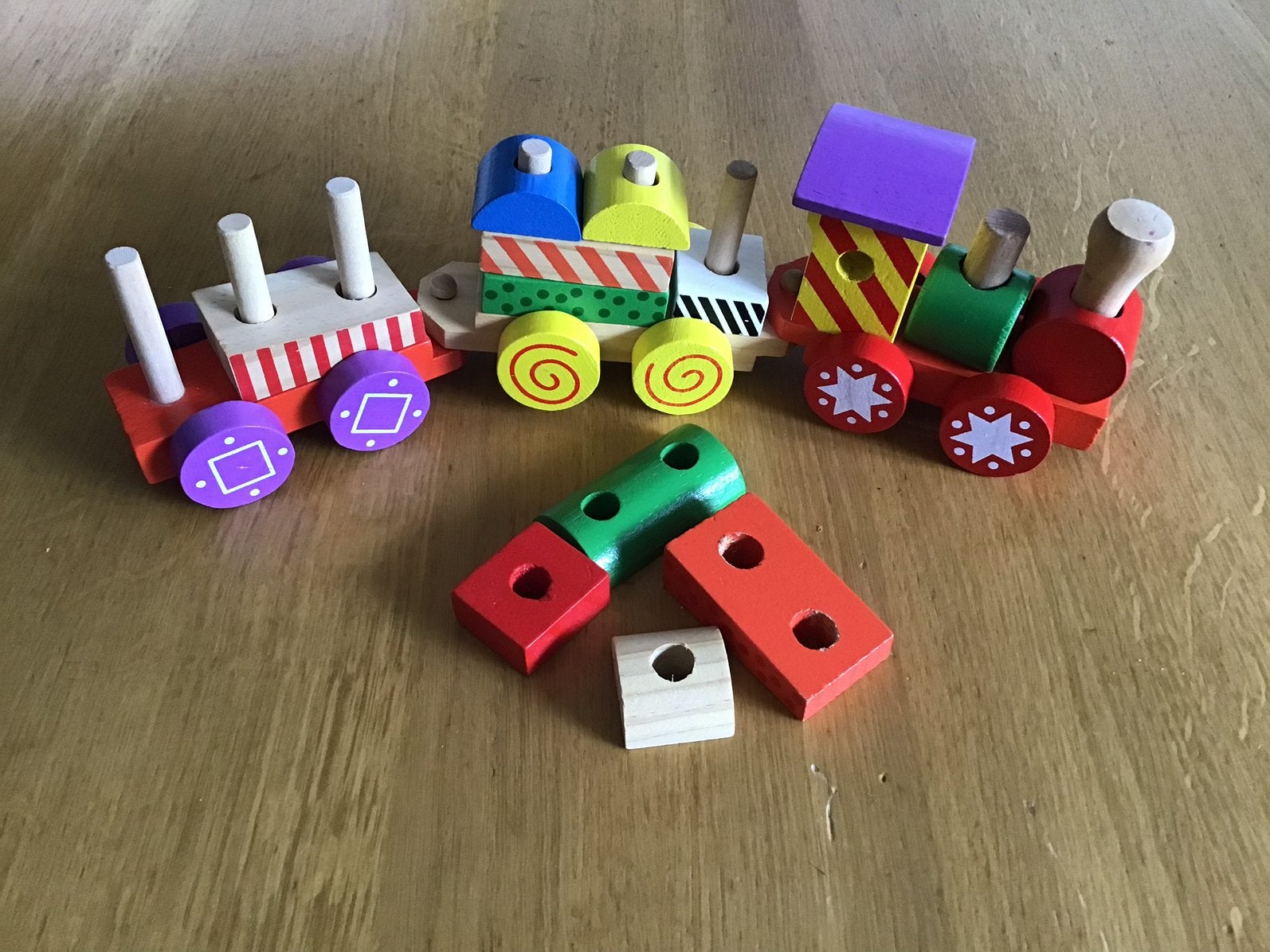 Leuk houten treintje, Ophalen of Verzenden, Gebruikt