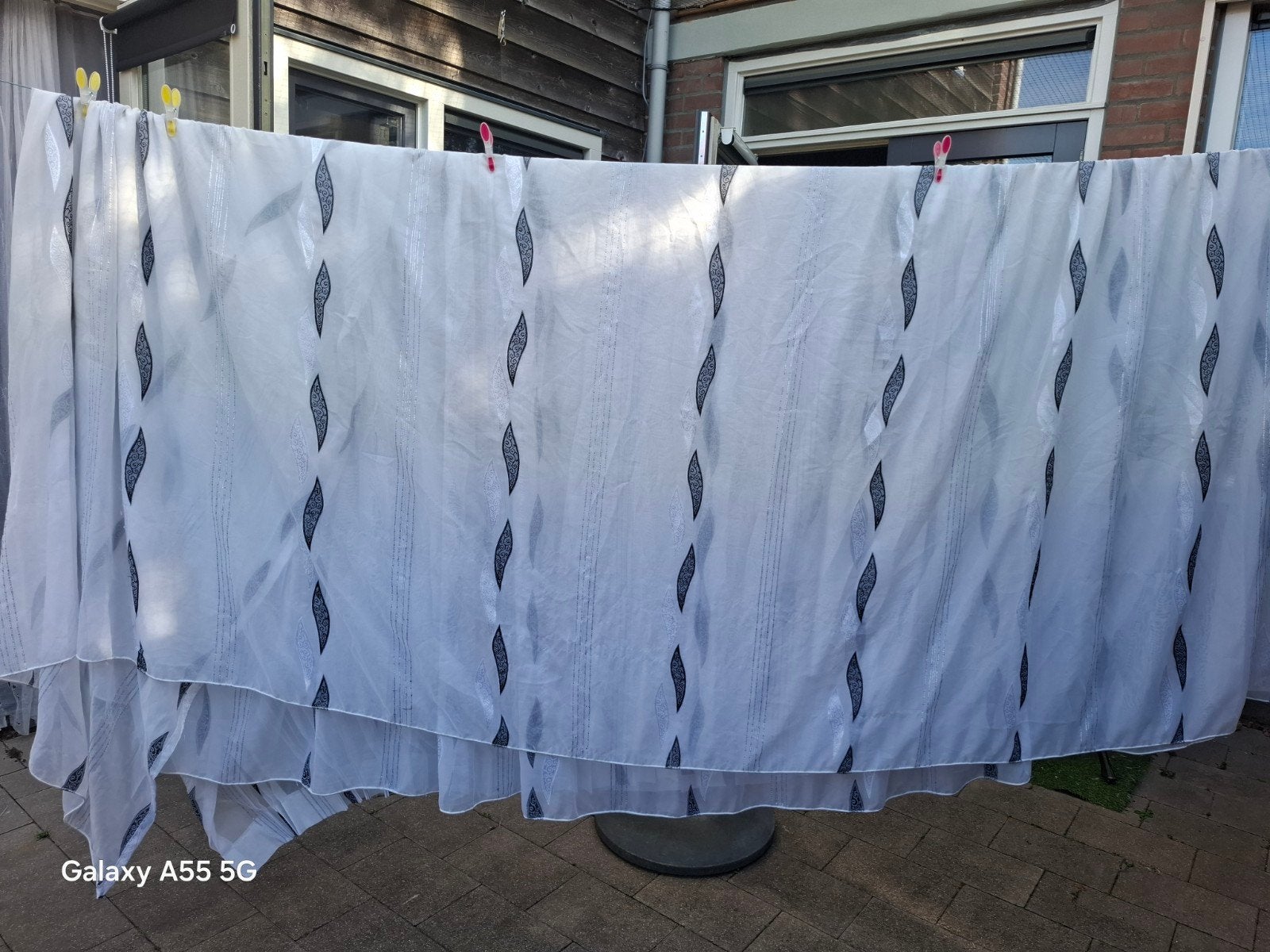 Vitrage 360x250 cm met loodveter, Huis en Inrichting, Ophalen of Verzenden, Gebruikt, Vitrage, Loodveter