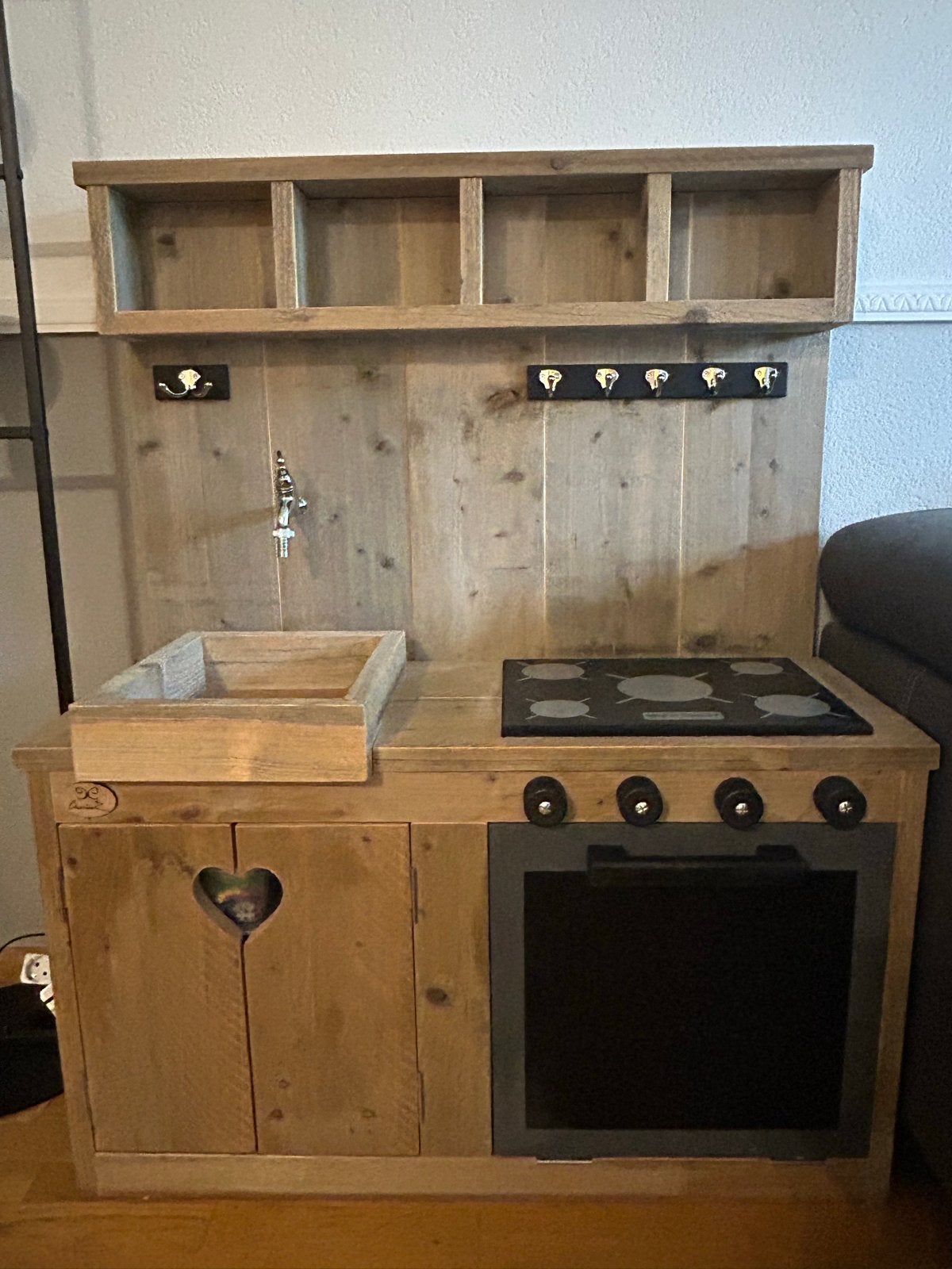 Steigerhouten speelkeuken, Ophalen, Gebruikt, Hout, Speelkeuken