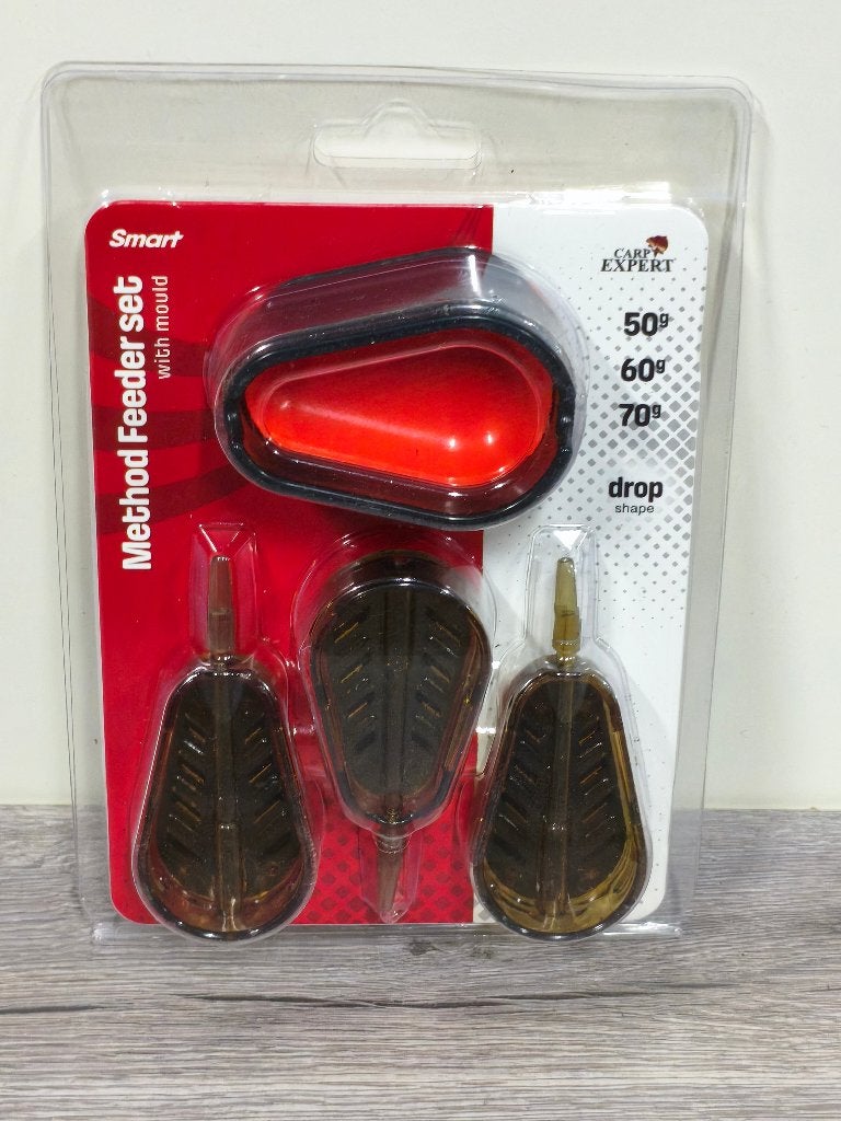 NIEUW Carp Expert Feederset Drop Method 50-60-70 Gram + Mal, Ophalen of Verzenden, Nieuw, Overige typen