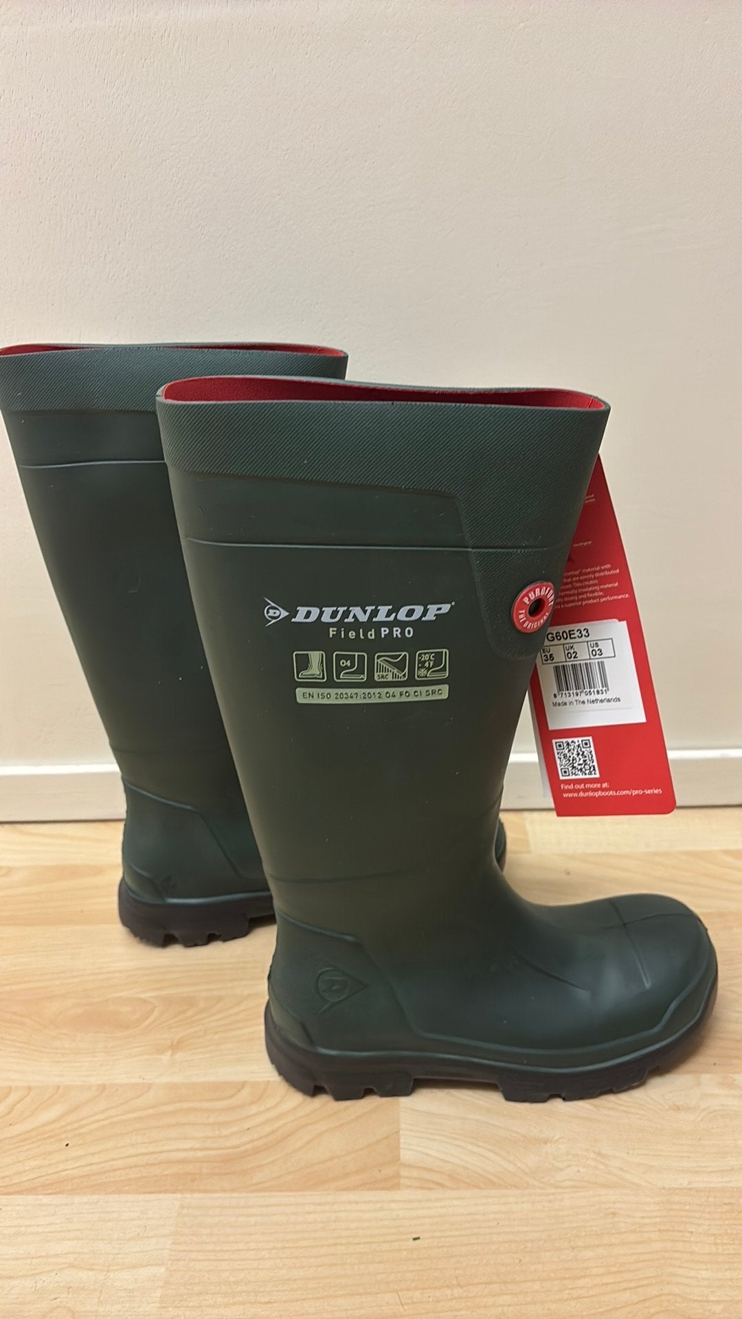 Dunlop regenlaars maat 35, Ophalen of Verzenden, Nieuw, Laarzen