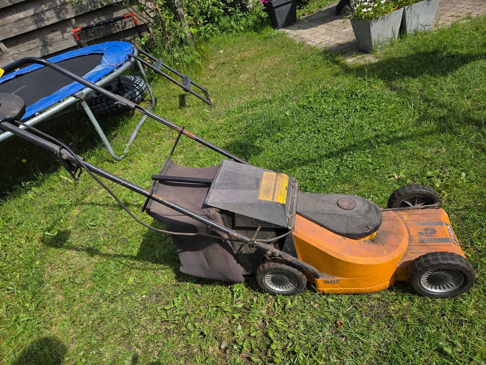Elektrische grasmaaier - Gebruikt, maar maait nog goed, Ophalen, Cirkelmaaier, Gebruikt, Elektrische grasmaaier