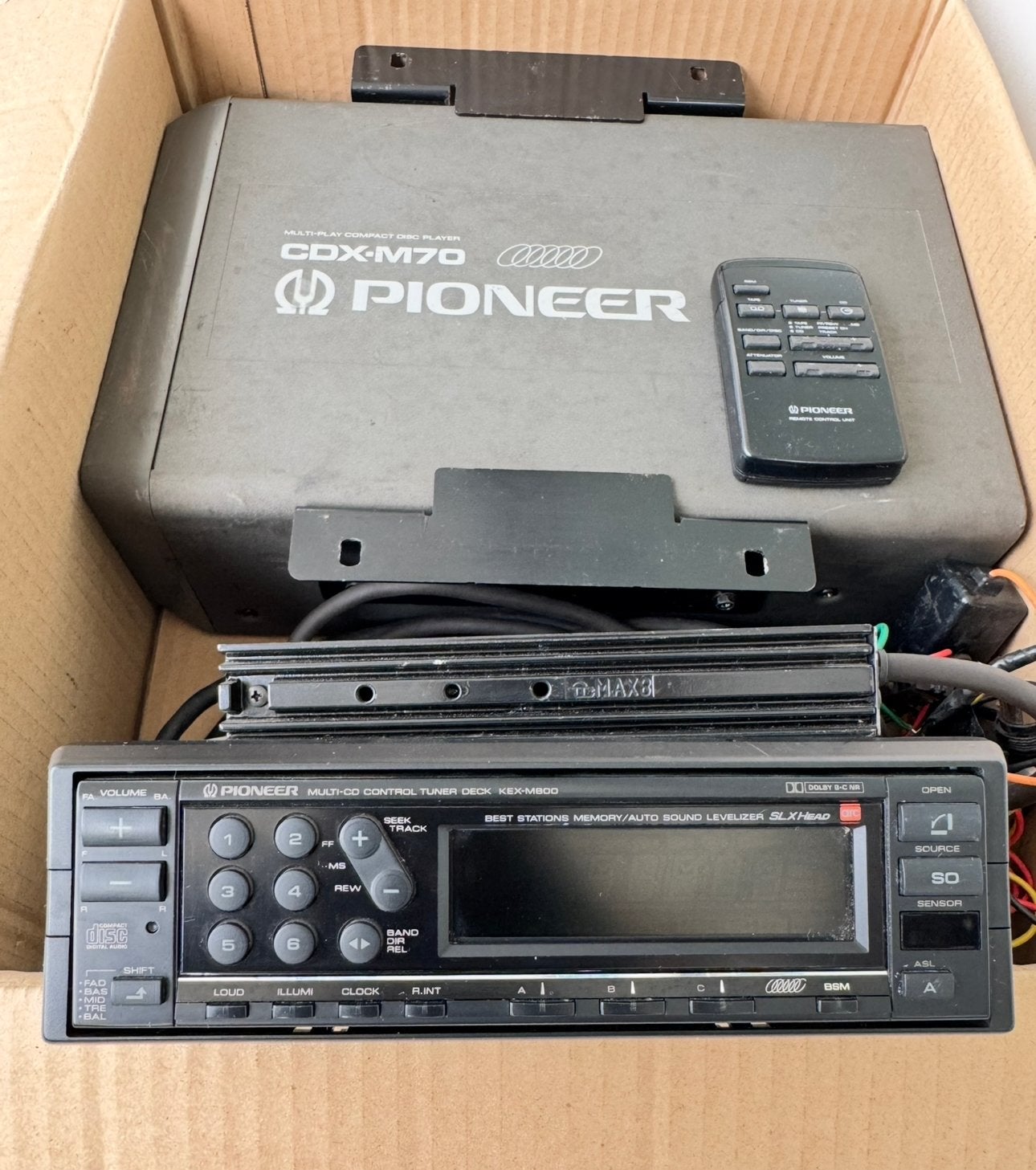 Pioneer KEX-M800 Multi-CD Control Tuner Deck & CDX-M70, Auto diversen, Autoradio's, Ophalen of Verzenden, Zo goed als nieuw