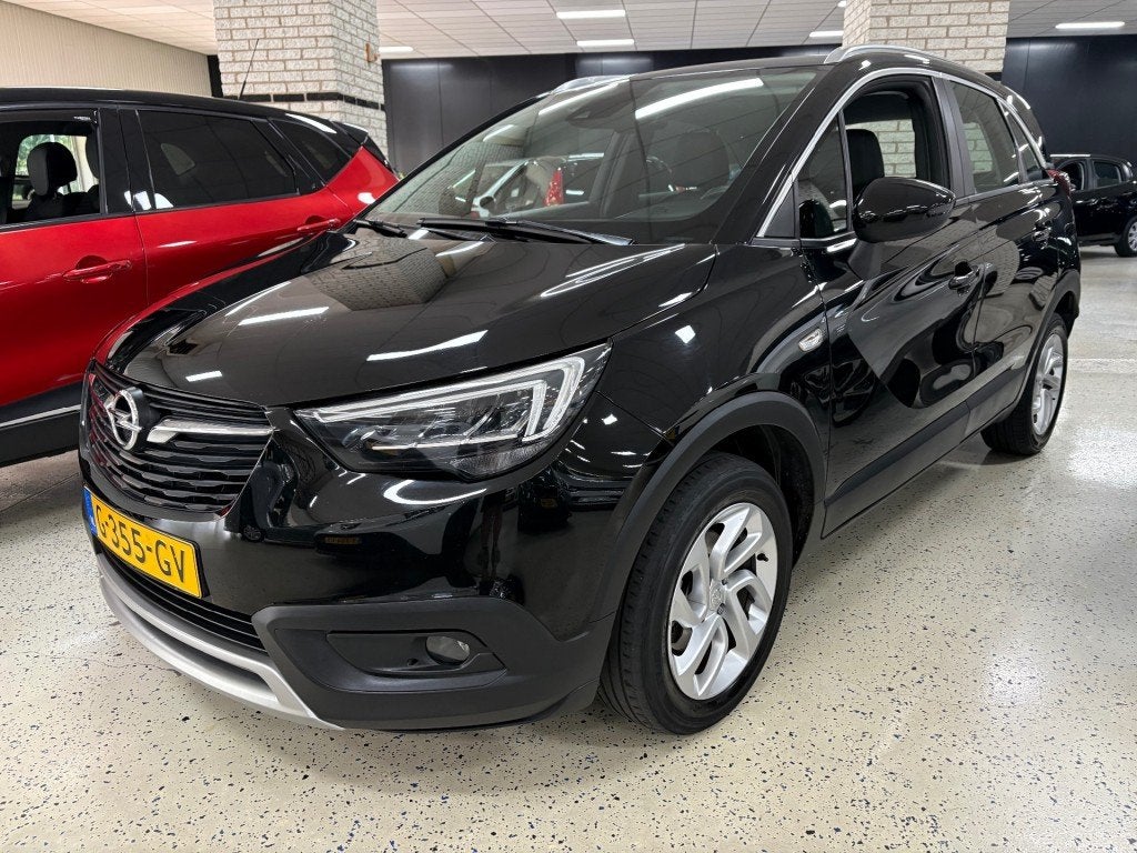Opel CROSSLAND X 1.2 T. INNOVATION Navigatie Half Leder Mult, Auto's, Opel, Gebruikt, 1199 cc, Met garantie (alle), Zwart