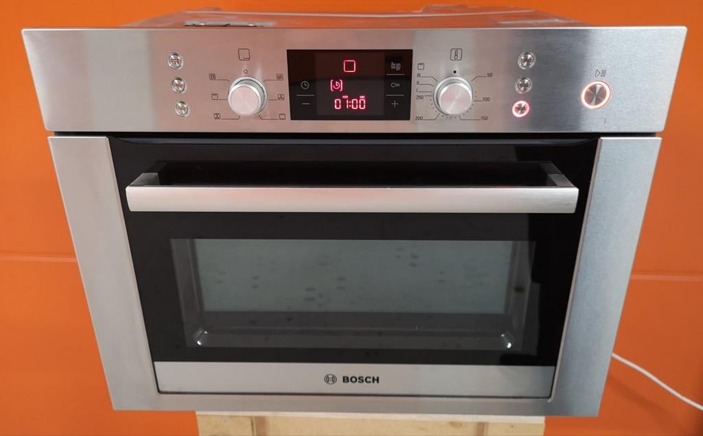 Bosch combimagnetron / combi-oven - Inbouw, Ophalen, Gebruikt, 60 cm of meer, Oven met grill