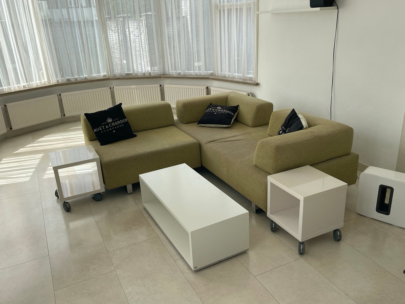 CRACK by Machalke Modulaire Bank met Hocker en Poef, Ophalen, Gebruikt, 100 tot 125 cm, Hoekbank