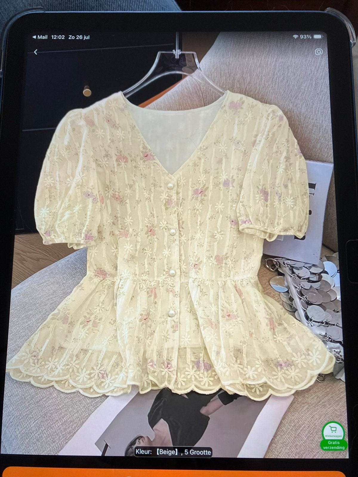 Mooie blouse nw maat m, Kleding | Dames, Ophalen of Verzenden, Nieuw