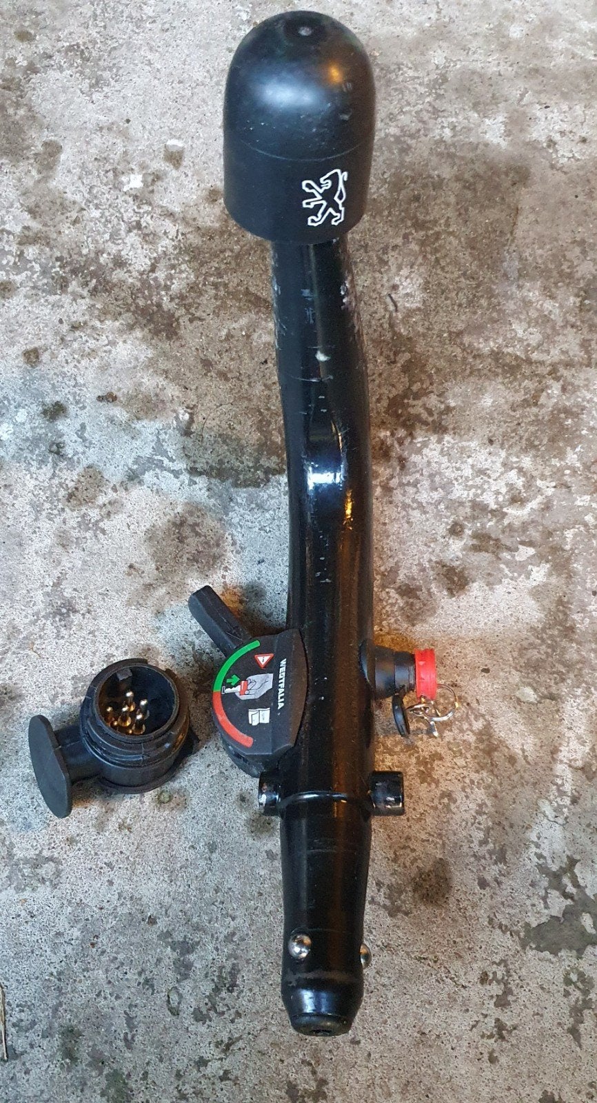 Westfalia afneembare trekhaak Peugeot plus 7 polige stek, Ophalen, Gebruikt