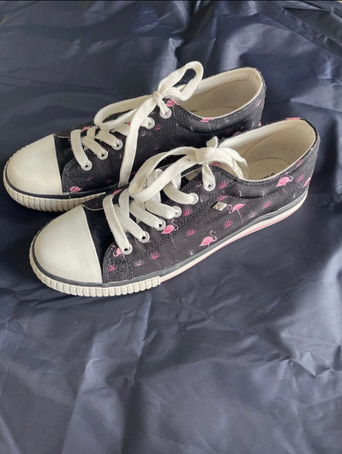 British Knights sneakers met flamingo print, maat 39, Zwart, Ophalen of Verzenden, Sneakers of Gympen, Zo goed als nieuw