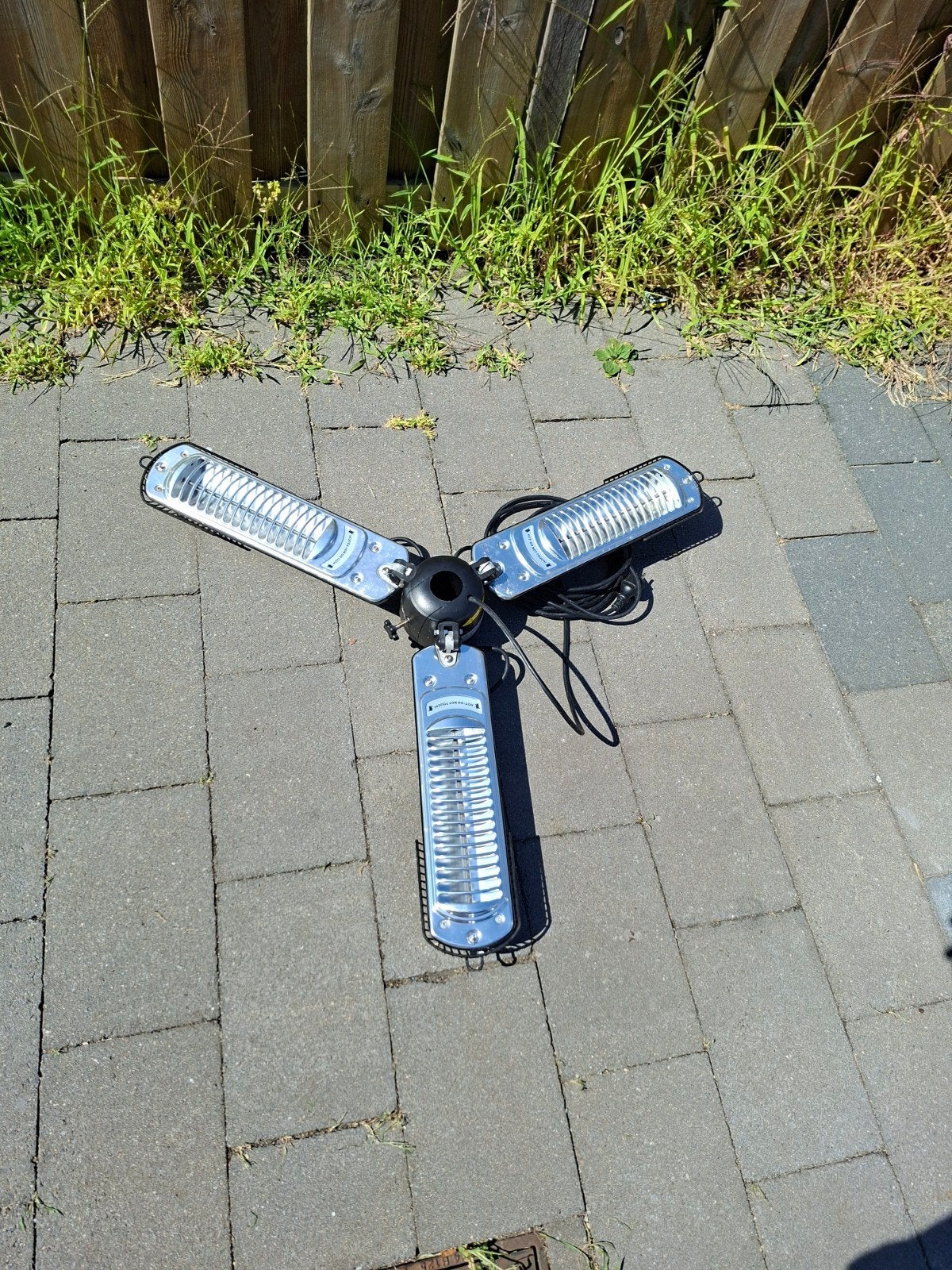Parasol terrasverwarmer - Elektrisch, Ophalen of Verzenden, Gebruikt, Elektrisch, Parasol