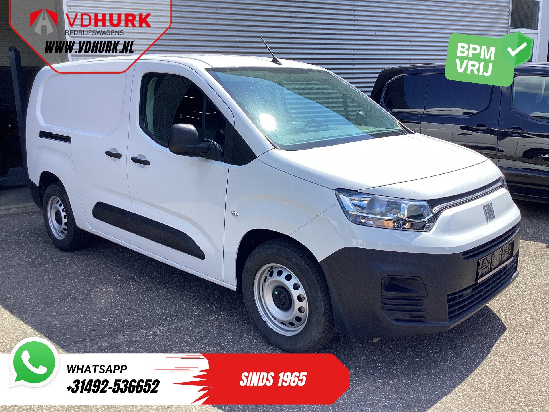 Fiat E-Doblò L2 50 kWh 285 WLTP Carplay/ Snellader/ Camera/