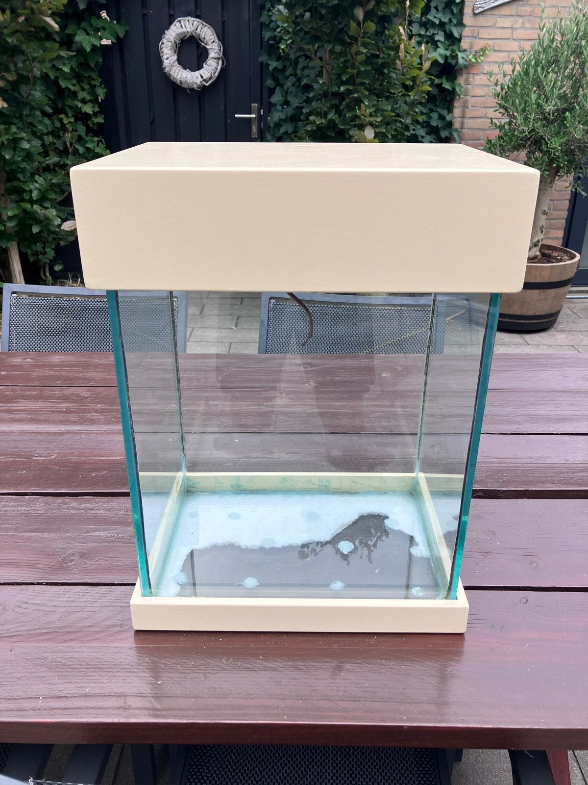 Aquarium (quarantaine bak), Ophalen, Gebruikt, Leeg aquarium
