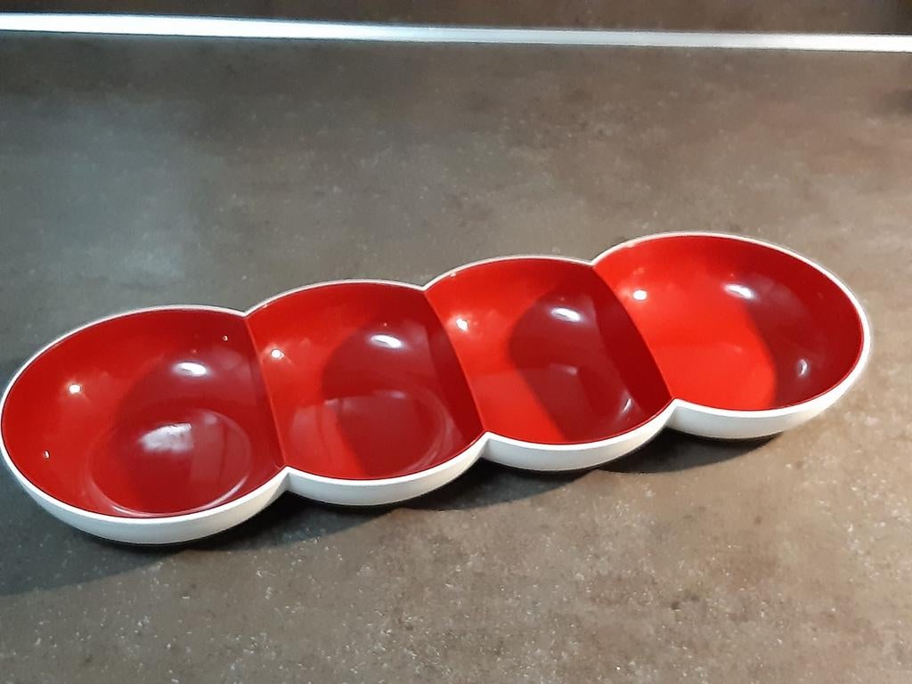 Tupperware allegra tapas schaal rood, Ophalen of Verzenden, Rood, Schaal