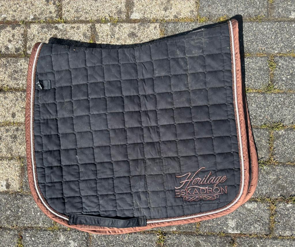 Eskadron dekje full dr zwart, Full (L), Gebruikt, Dressuurdekje, Ophalen of Verzenden