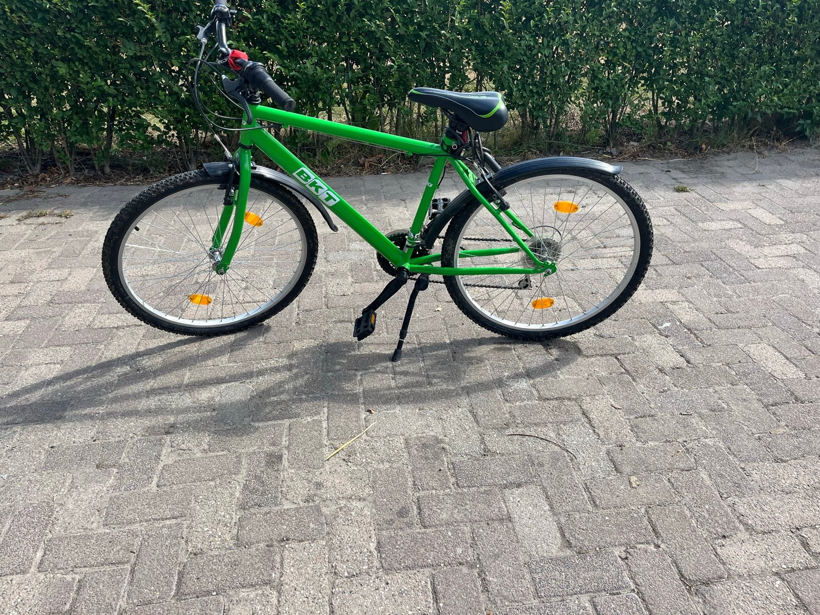 26 inch Mountainbike - Groen, Velgrem, Zo goed als nieuw, Geen vering, Ophalen