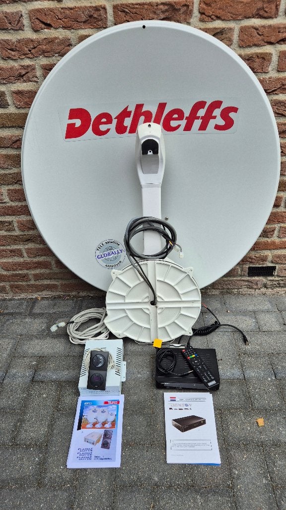 Teleco Flatsat Easy S 85 schotelantenne incl. ontvanger, Ophalen, Gebruikt, (Schotel)antenne, Overige merken