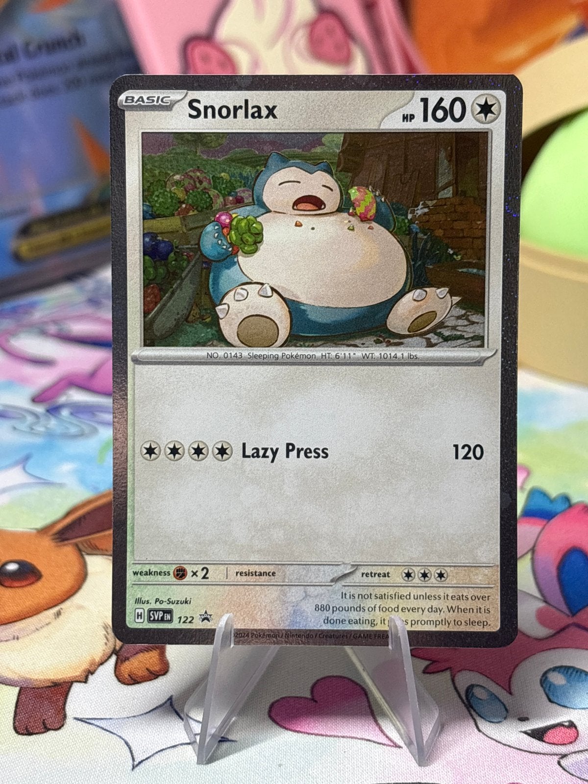 SVP122 - Snorlax, Ophalen of Verzenden, Zo goed als nieuw, Losse kaart, Foil