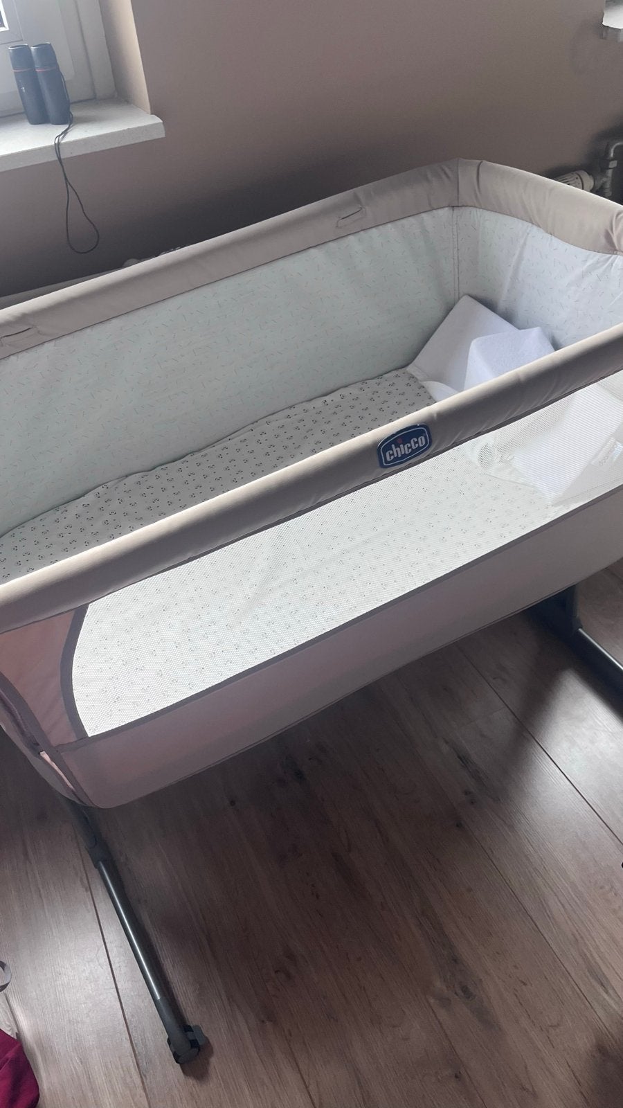 Chicco Next2Me Co-Sleeper Wieg - Beige, Verstelbaar, Ophalen, Zo goed als nieuw, Wieg
