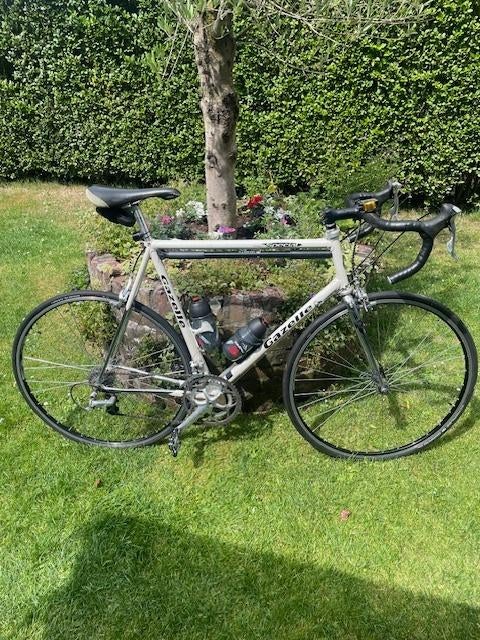 Racefiets, Fietsen en Brommers, Fietsen | Racefietsen, Gebruikt, Heren, Gazelle, 15 tot 20 versnellingen, Overige maten, Velgrem
