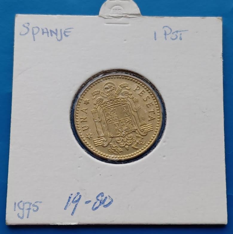 Spanje 1 Peseta - 1975 (1980) UNC, Verzenden, Overige landen