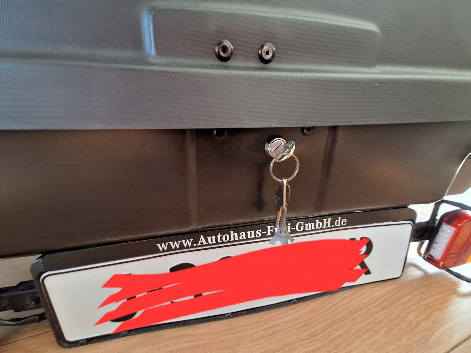 Mambo fietsendrager met bagagebox en verlichting, Ophalen of Verzenden, Gebruikt