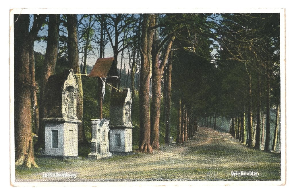 939694 Valkenburg Drie Beelden 1932 Gelopen met postzegel, Ophalen of Verzenden, 1920 tot 1940, Gelopen, Limburg